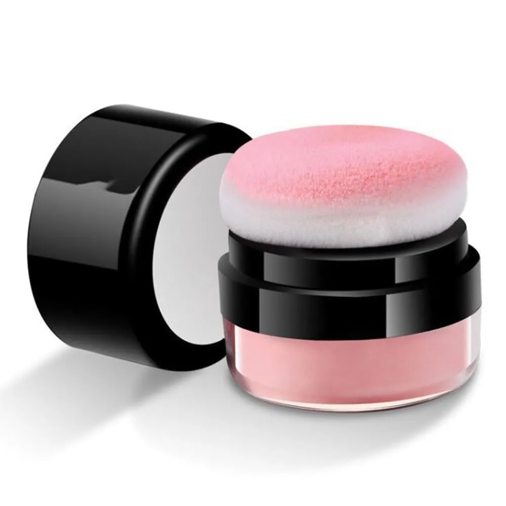 Oil Control Air Cushion Blush, Air Cushion Cheek Blush,Blush Powder,Loose Powder Blush Air Cushion Blush Natural Blusher,Face Blush Palette Face Blusher Makeup (Coral Red)