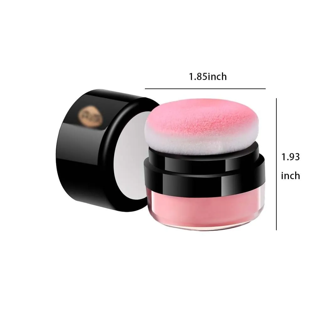 Oil Control Air Cushion Blush, Air Cushion Cheek Blush,Blush Powder,Loose Powder Blush Air Cushion Blush Natural Blusher,Face Blush Palette Face Blusher Makeup (Orange Pink)