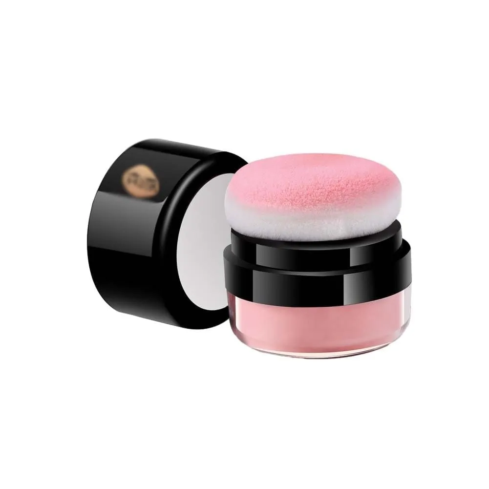 Oil Control Air Cushion Blush, Air Cushion Cheek Blush,Blush Powder,Loose Powder Blush Air Cushion Blush Natural Blusher,Face Blush Palette Face Blusher Makeup (Orange Pink)