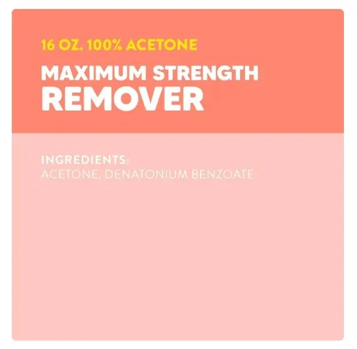 Onyx Professional 100% Pure Acetone Nail Polish Remover, 16 fl oz