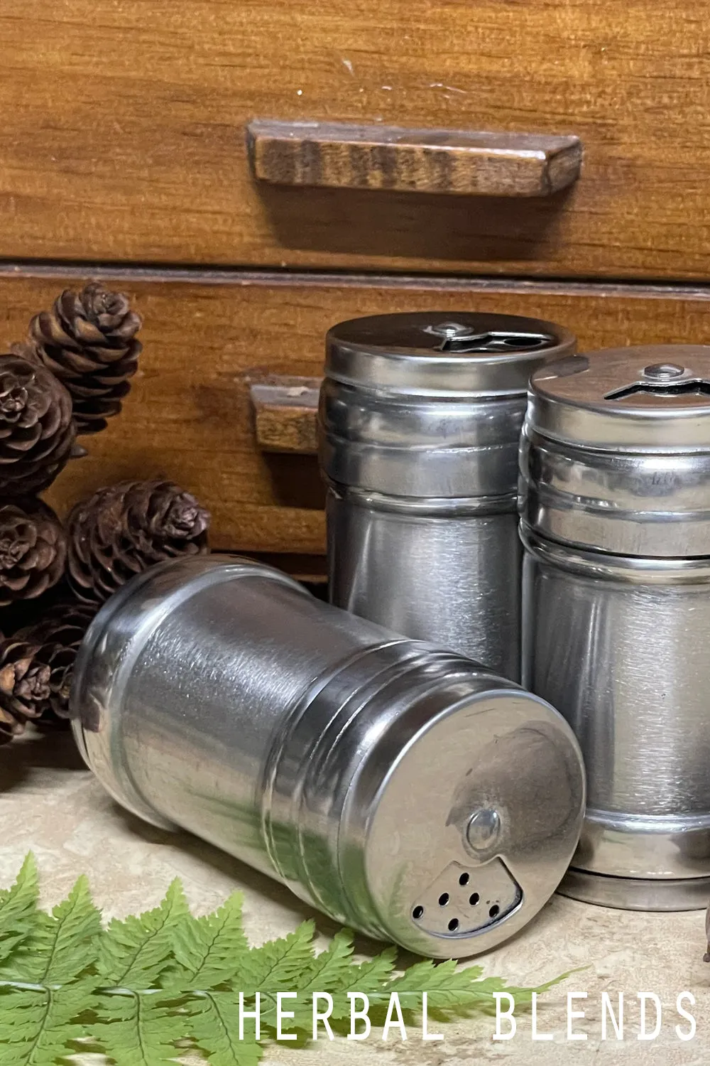 Organic Body Powder Metal Travel Size Shakers: PICK • YOUR • SCENT :: Herbal Blends