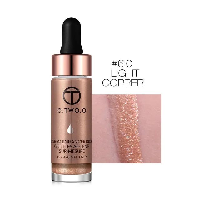 O.TWO.O Liquid Highlighter 6 Colors illuminating Make Up Cream Concealer Shimmer Shine Lips Face Bronzer Highliter Glow Kit
