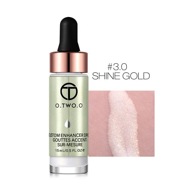 O.TWO.O Liquid Highlighter 6 Colors illuminating Make Up Cream Concealer Shimmer Shine Lips Face Bronzer Highliter Glow Kit