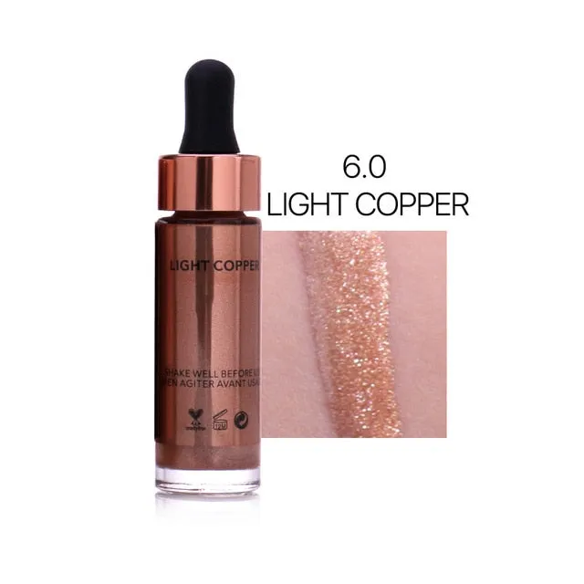 O.TWO.O Liquid Highlighter Make Up Highlighter Cream Concealer Shimmer Face Glow Ultra-concentrated illuminating bronzing drops