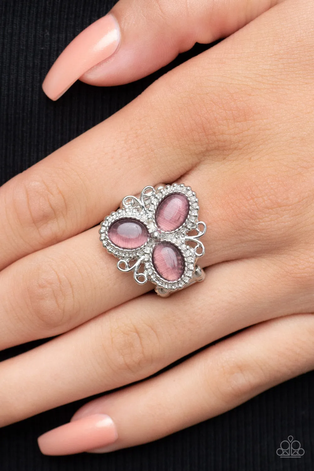 Paparazzi Bewitched Blossoms Purple Ring - P4WH-PRXX-190XX