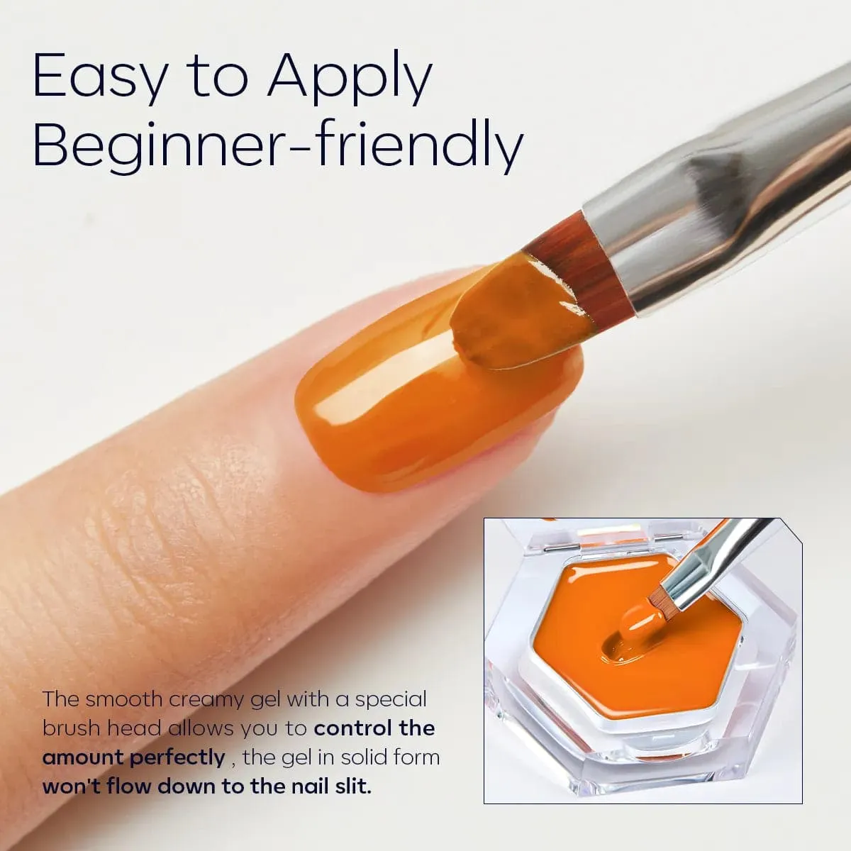 Peachy Keen - Single Solid Cream Gel Polish Color Cube