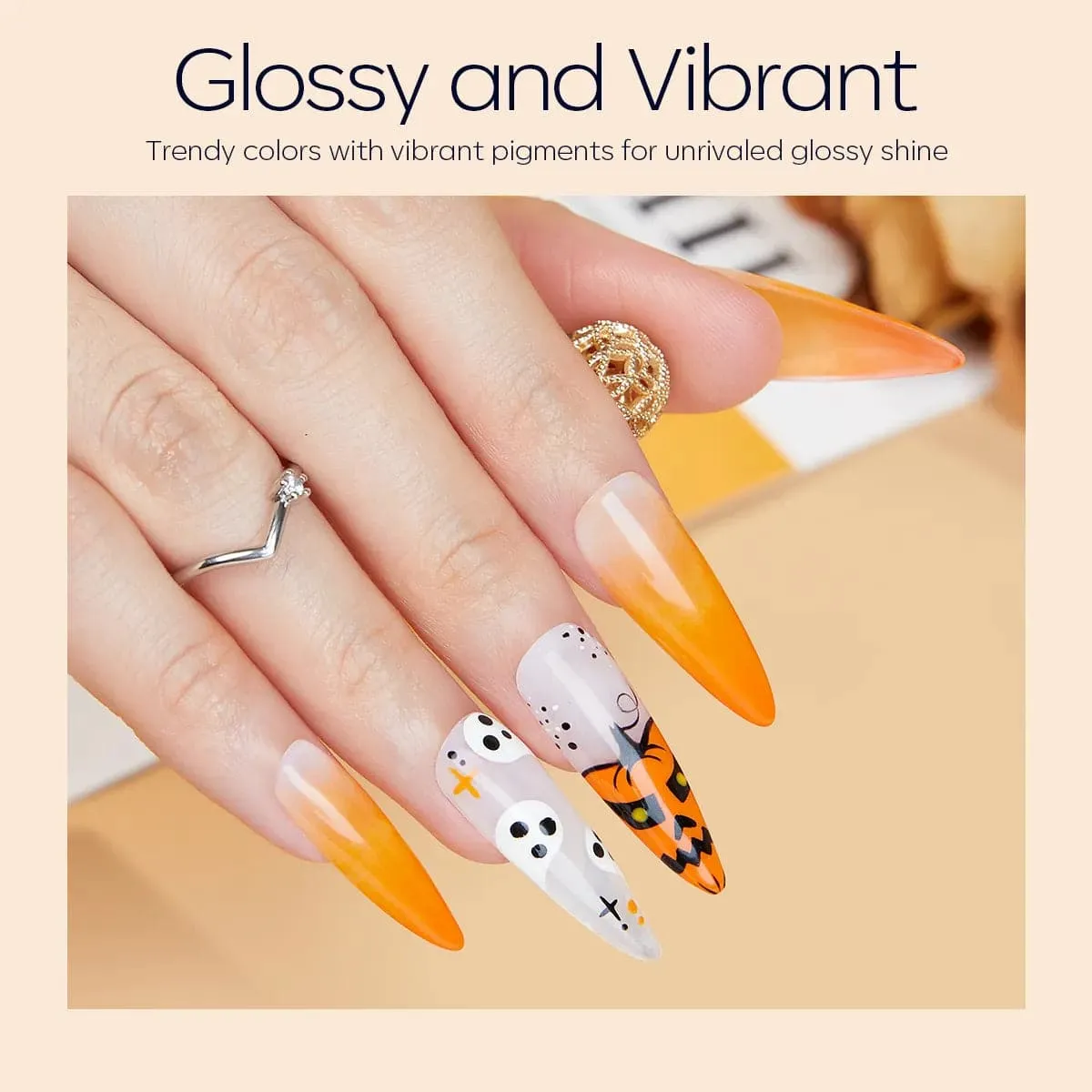 Peachy Keen - Single Solid Cream Gel Polish Color Cube