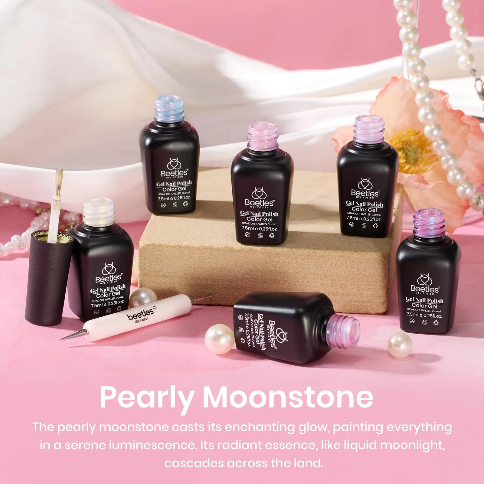 Pearly Moonstone | 6 Colors Gel Polish Set