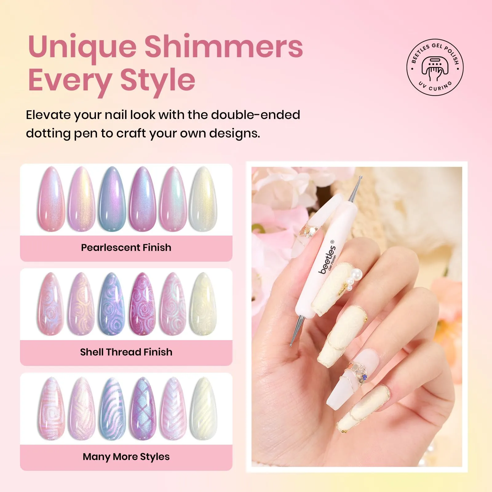 Pearly Moonstone | 6 Colors Gel Polish Set