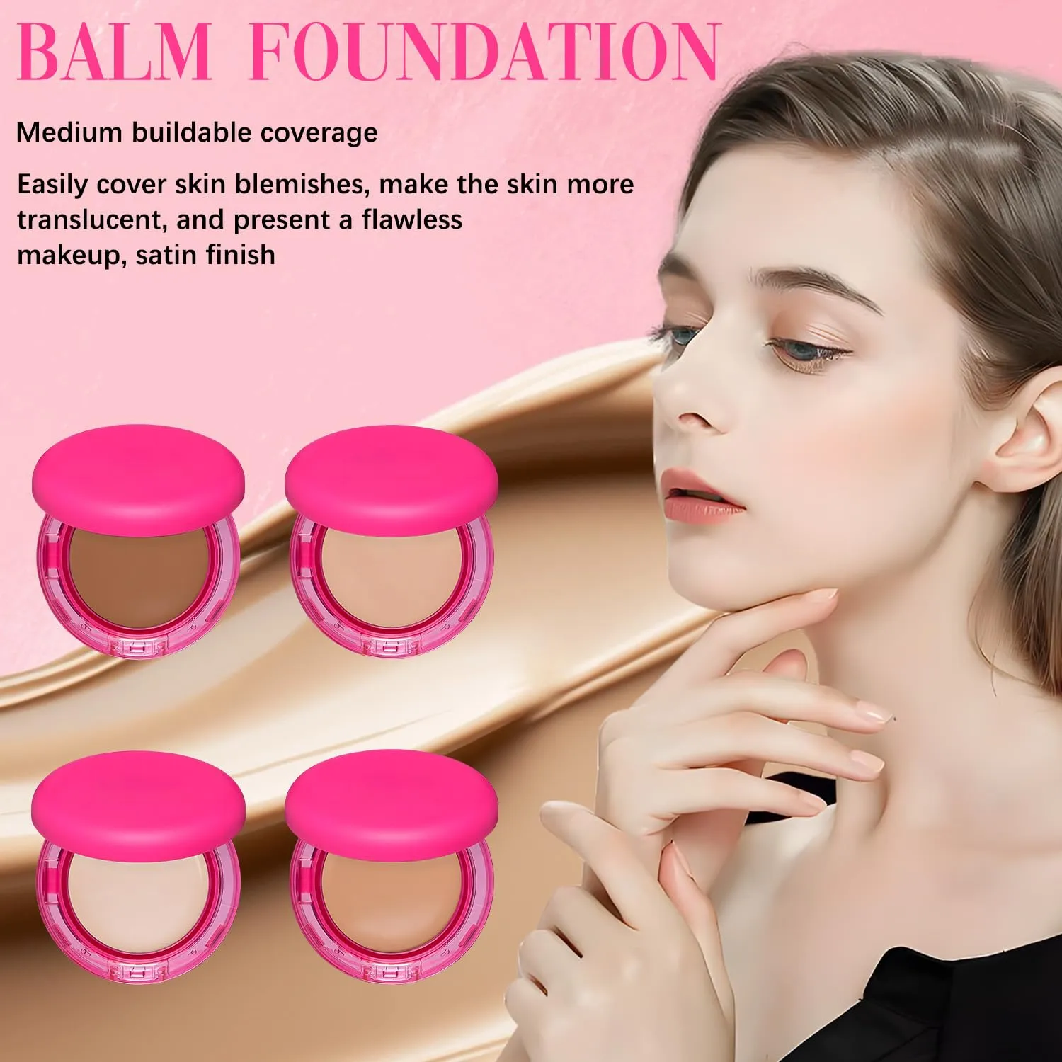 Peptide Bounce Foundation  Hydrating, Age-Defying Foundation for Mature Skin And All Skin Types, Vegan, Clean, Natural, Medium Buildable Coverage, Satin Finish (Light/Medium)