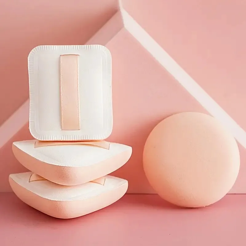 Powder Puff Face Square Soft Makeup Puff For Loose Powder Soft Body Cosmetic Foundation Sponge Mineral Powder Wet Dry Makeup Tool With Strap