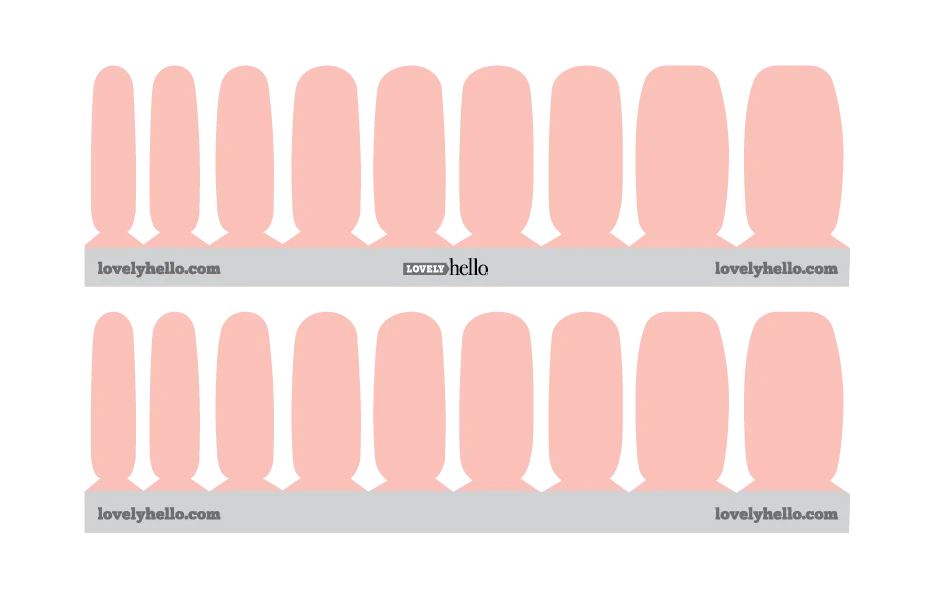 Powder Puff Pink Nail Wraps