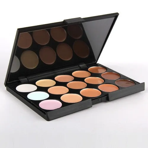 Professional 15 Color Camouflage Concealer Make Up Cream Palette