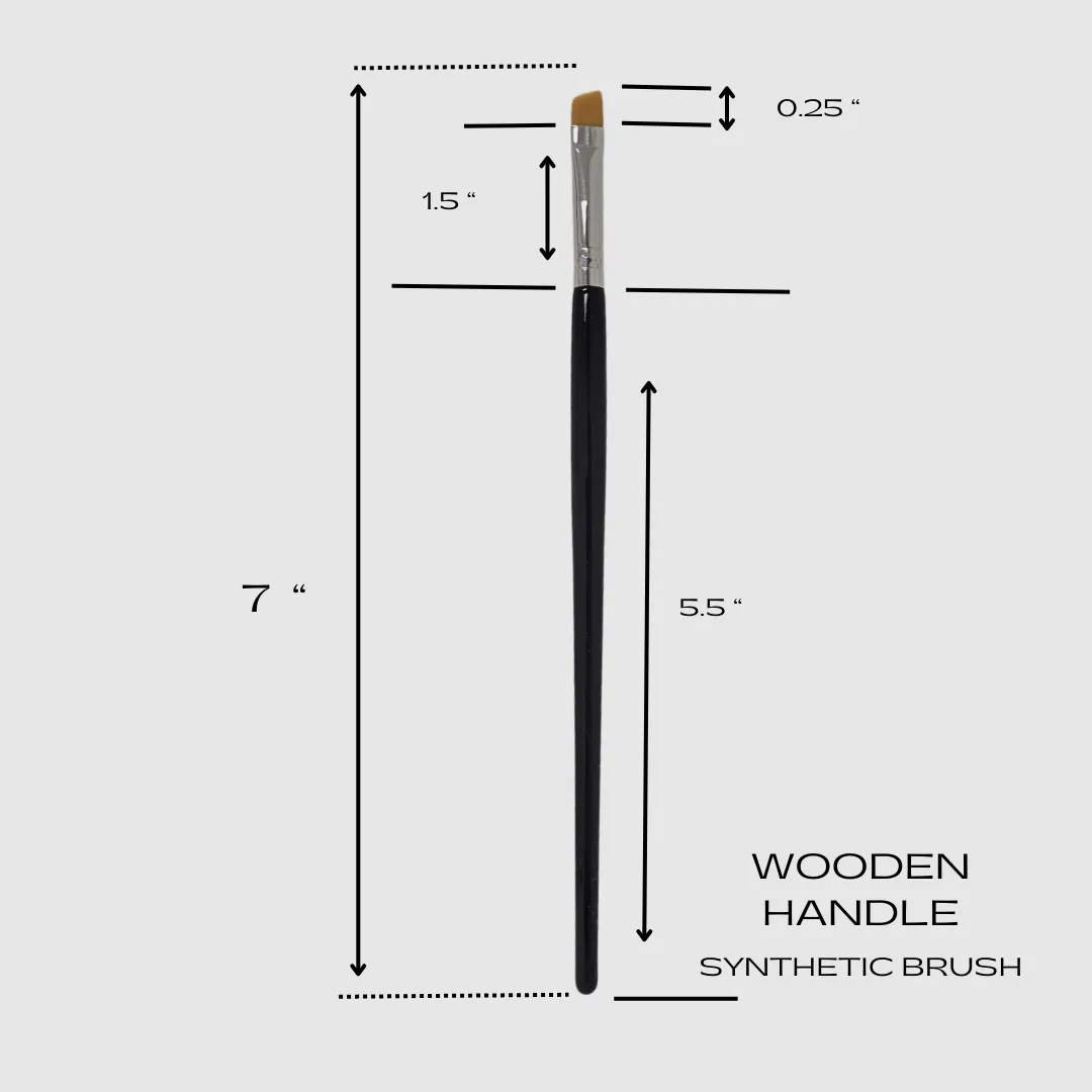Professional Eyebrow & Eyelash Tint Brush Angled