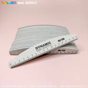 Professional Half-moon Nail Files (25 pcs) grit 80/100 Hard Emery Board