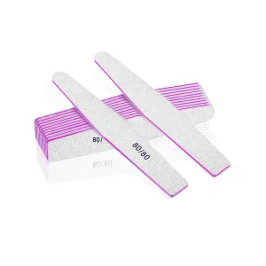 Professional Nail Files | Of Emery Board For Natural Nails 80/80  Grit Nail Files For Acrylic Nails 12 Pieces
