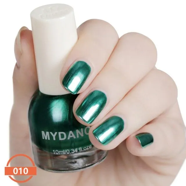 Professionnel De Haute Qualité Ongles Polish10ml Flux Or Miroir Chrome Effet Longue durée Vernis À Ongles Feuille Ongles Art Paillettes Maquillage