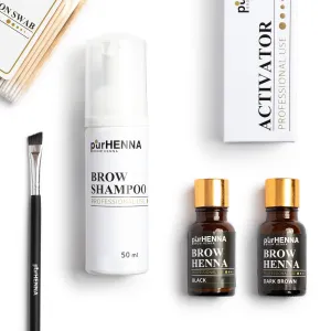 purHENNA® | Brow Henna Pack | Deep Dark Brown