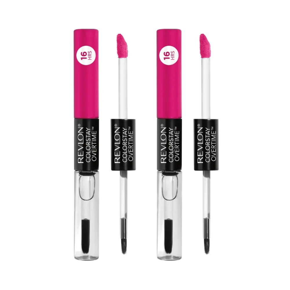 Revlon Colorstay Overtime Lipcolor - 470 All Night Fuchsia (2-Pack)