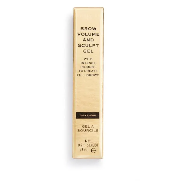 Revolution Pro Brow Volume and Sculpt Gel Dark Brown 6ml