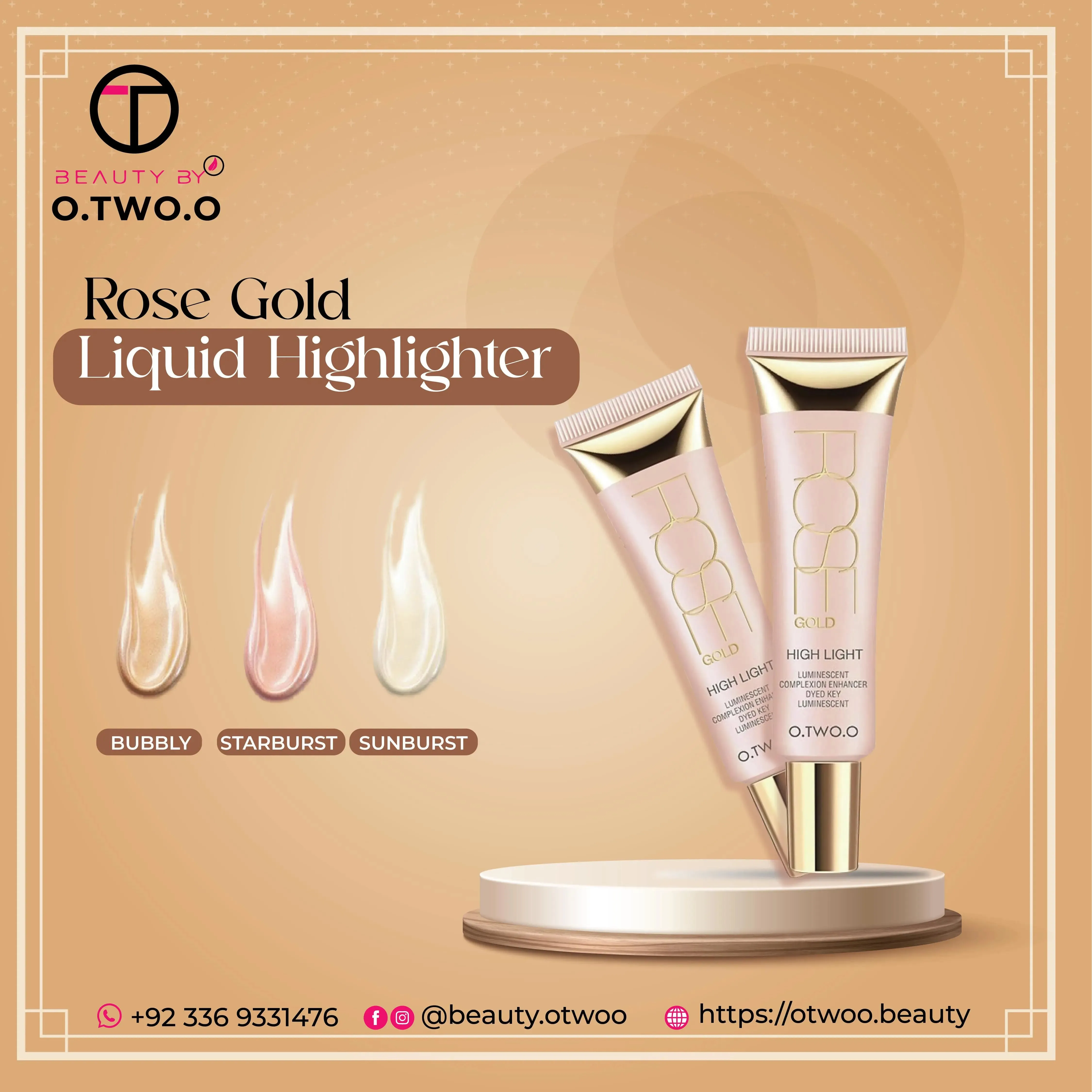 Rose Gold Liquid Highlighter