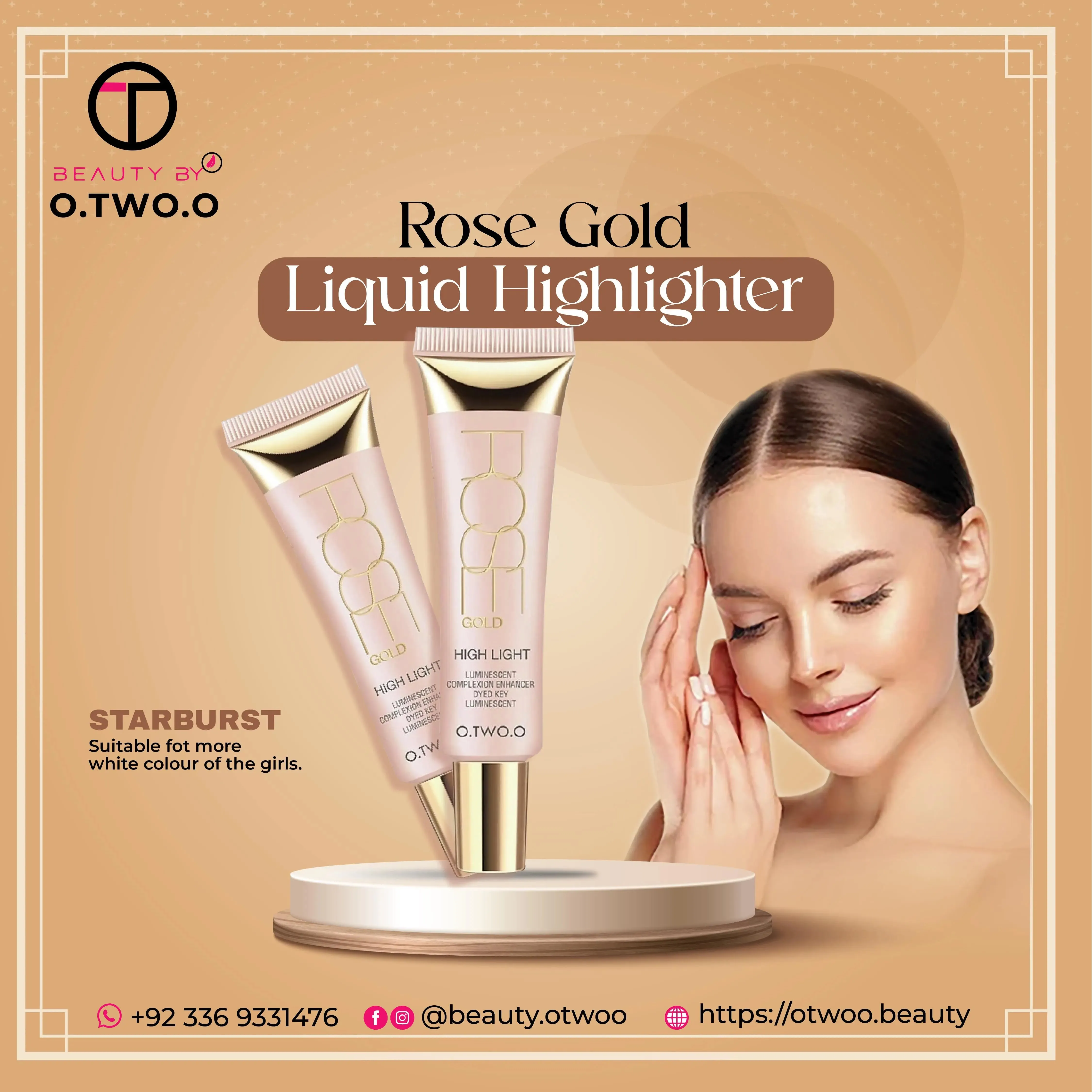 Rose Gold Liquid Highlighter
