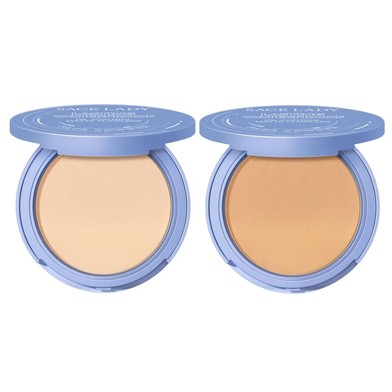 SACE LADY Face Powder Oil Control Matte Waterproof Long Lasting Flawless Makeup Setting Powder Set for Women