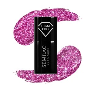 Semilac 462 Pink Bubbles HEMA Free UV Gel Polish 7ml