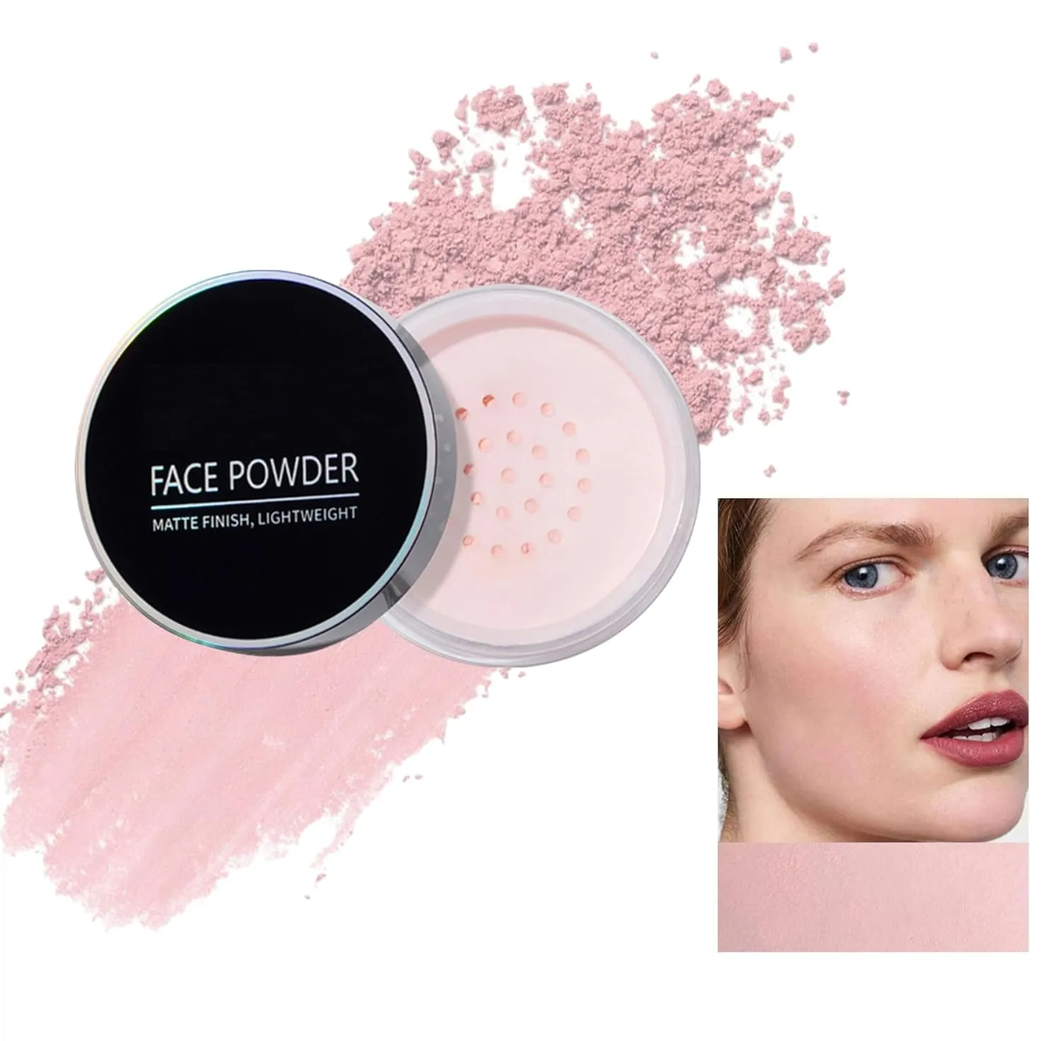 Setting Powder Long Lasting Waterproof Concealer Setting Loose Oil Control Matte Setting Powder (04, One Size)