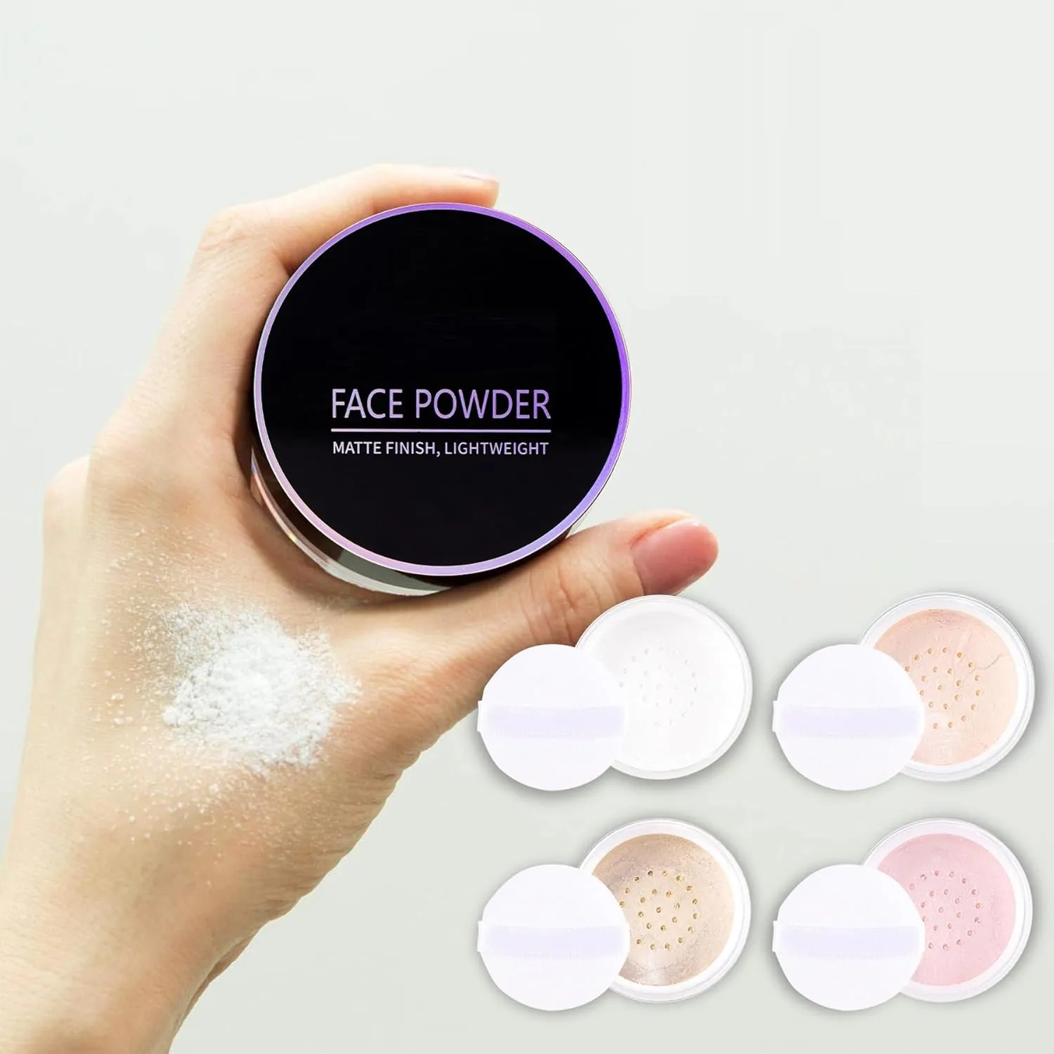 Setting Powder Long Lasting Waterproof Concealer Setting Loose Oil Control Matte Setting Powder (04, One Size)