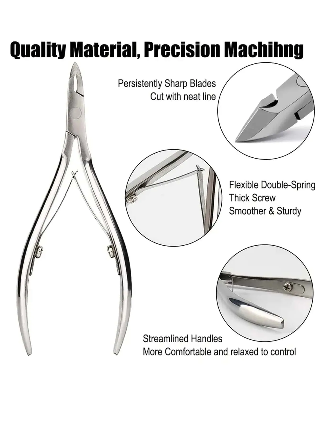 Sharp Silver Nail Cuticle Clipper/Nipper