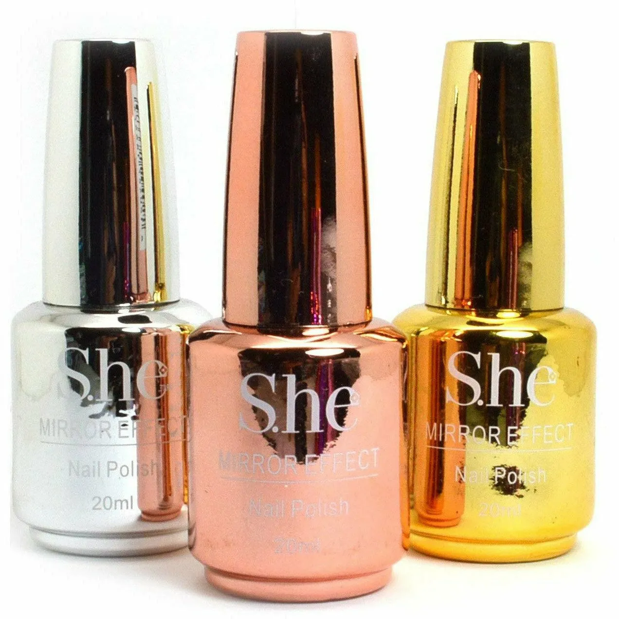 S.he: Mirror Effect Nail Polish