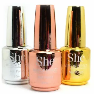 S.he: Mirror Effect Nail Polish