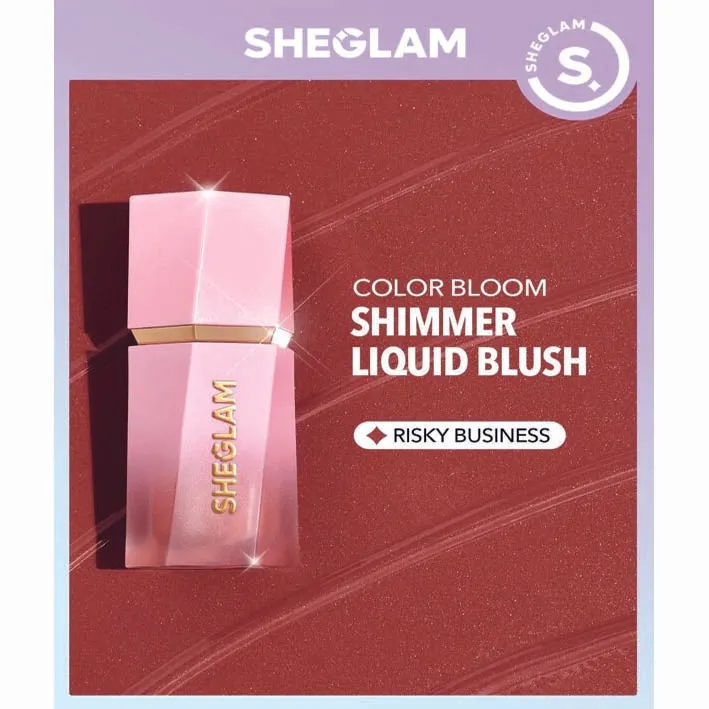 Sheglam Color Bloom Dayglow Liquid Blush Shimmer Finish