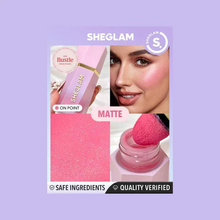 Sheglam Color Bloom Dayglow Liquid Blush Shimmer Finish