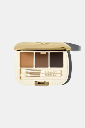 Sheglam Full-Filled Eyebrow Palette - 101 Dark Brown