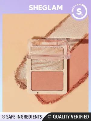 SHEGLAM Glam 101 Hybrid Highlighter & Blush Duo-Seville