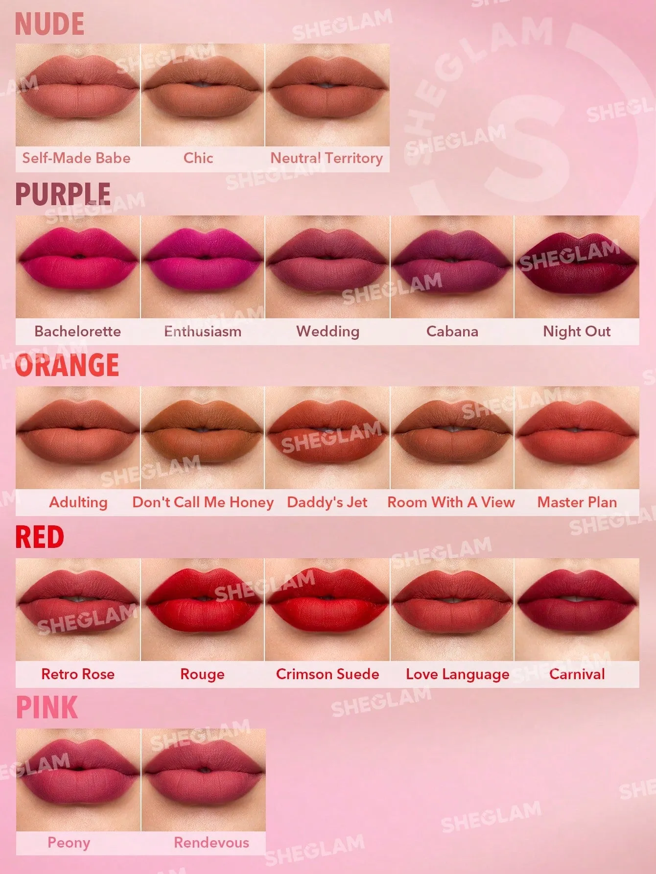 Sheglam Matte Allure Lipstick