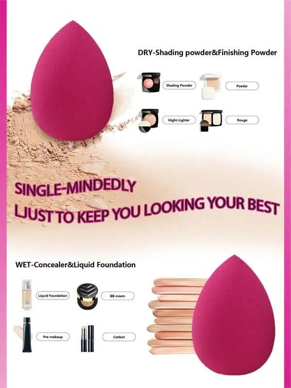 SHEIN - 3pcs Makeup Sponge