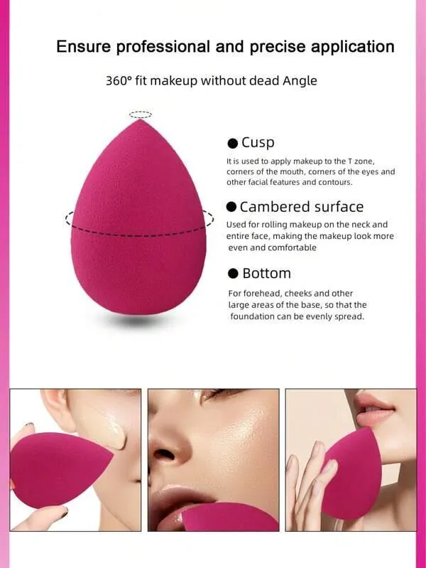 SHEIN - 3pcs Makeup Sponge