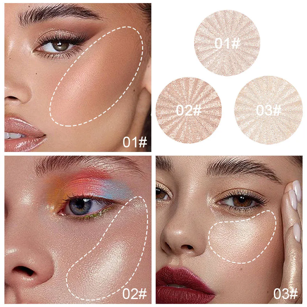 Shimmer Highlighter Highlight Makeup Contour Palette,CAKAILA 8 Colors Shimmer Blush and Makeup Highlighter Powder Bronzer Palette Highlighter Makeup iluminadores Illuminator Make Up for Dark Skin
