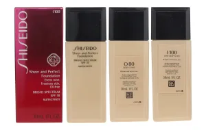 Shiseido Sheer and Perfect Foundation SPF18 1oz/30ml New Inbox Choose Your Shade