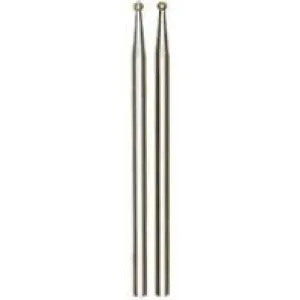 Sibel Small Diamond Round Headed Nail Drill Bit 2pk