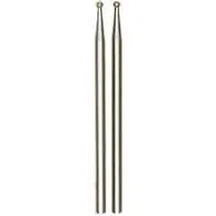 Sibel Small Diamond Round Headed Nail Drill Bit 2pk