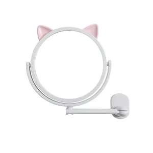 Silver Wall Mounted Makeup Mirror