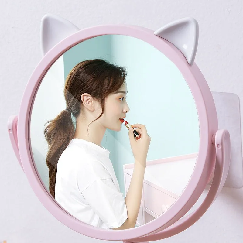 Silver Wall Mounted Makeup Mirror