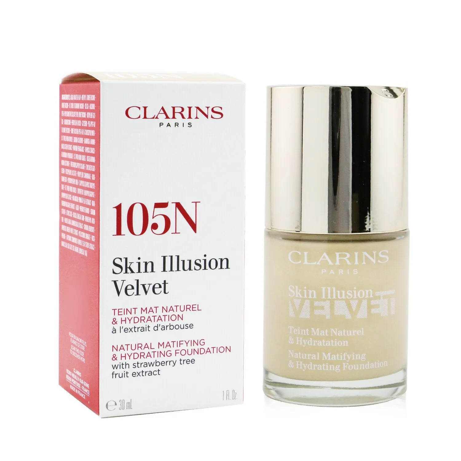Skin Illusion Velvet Natural Matifying & Hydrating Foundation - # 105N Nude