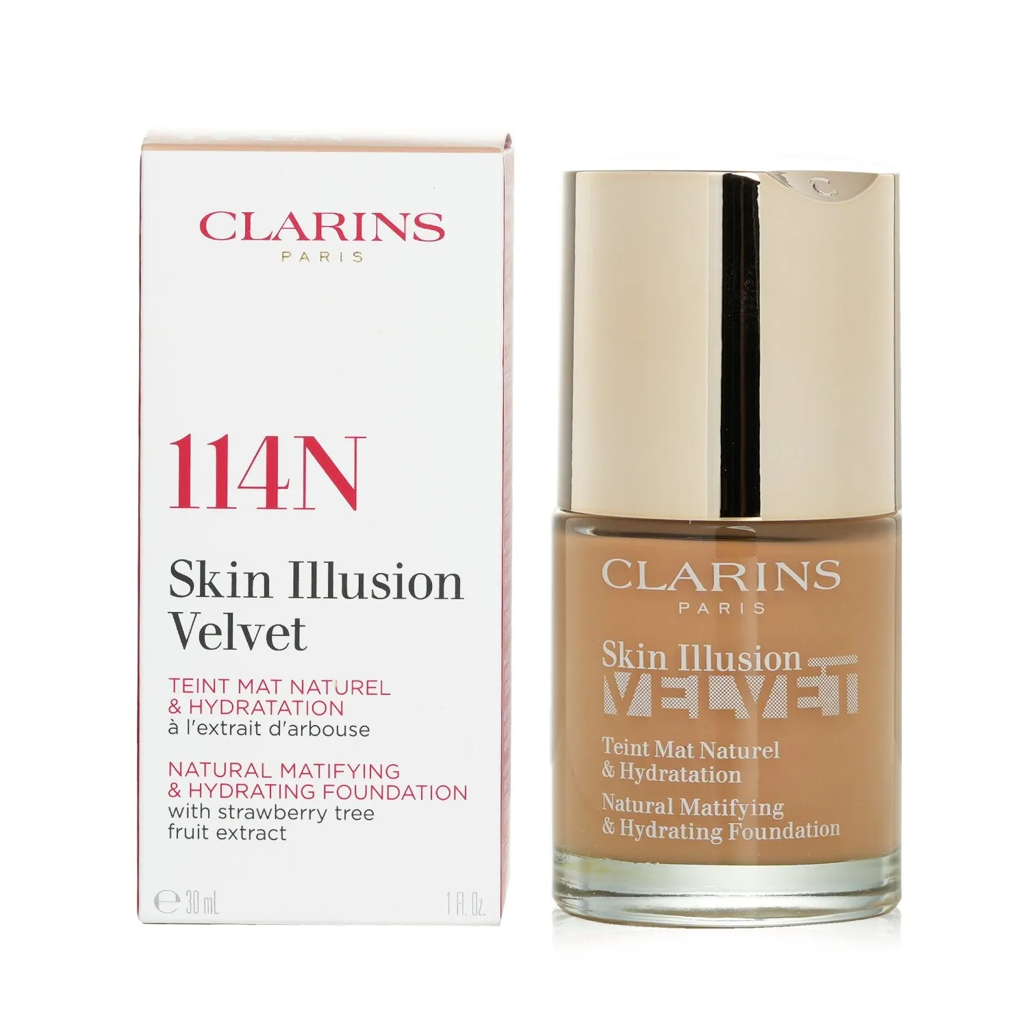 Skin Illusion Velvet Natural Matifying & Hydrating Foundation - # 114N