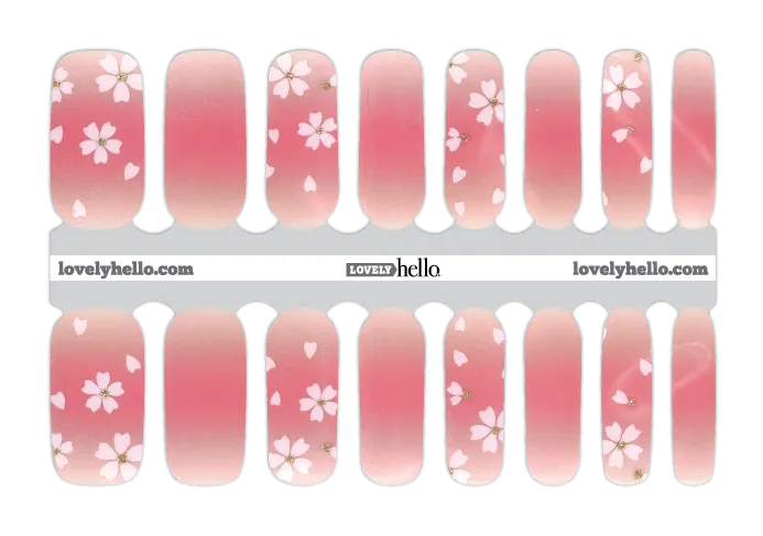 Soft Blooming Pink Nail Wrap