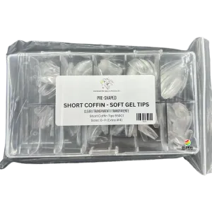 Soft Gel Tips Coffin - Short